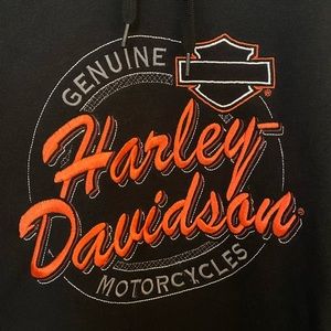 NWT Harley Davidson black hooded sweatshirt